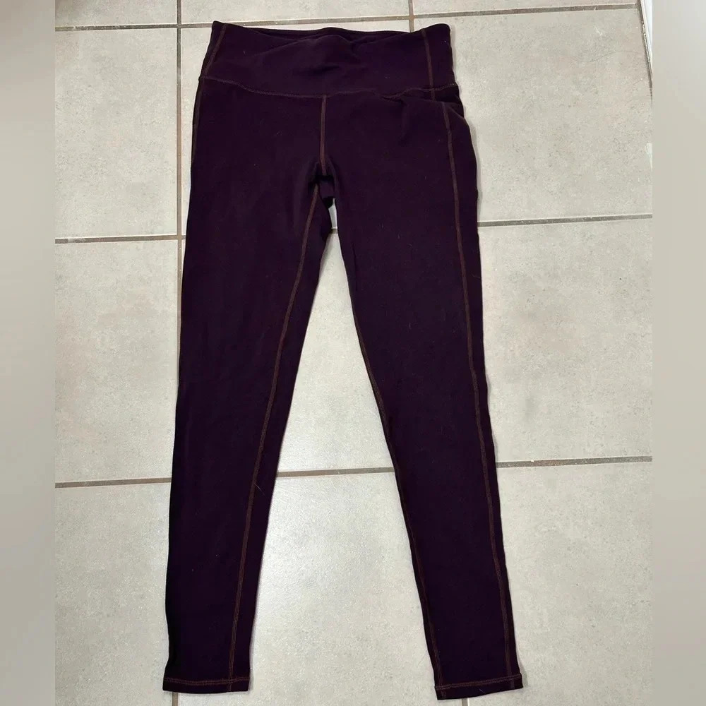 Athleta Purple Women’s Athletic Yoga Running Full length Leggings Size M